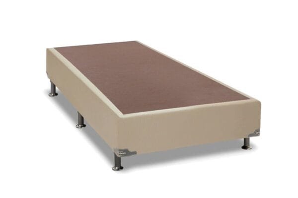 Base Cama Box Sommier Courino Bege 30cm